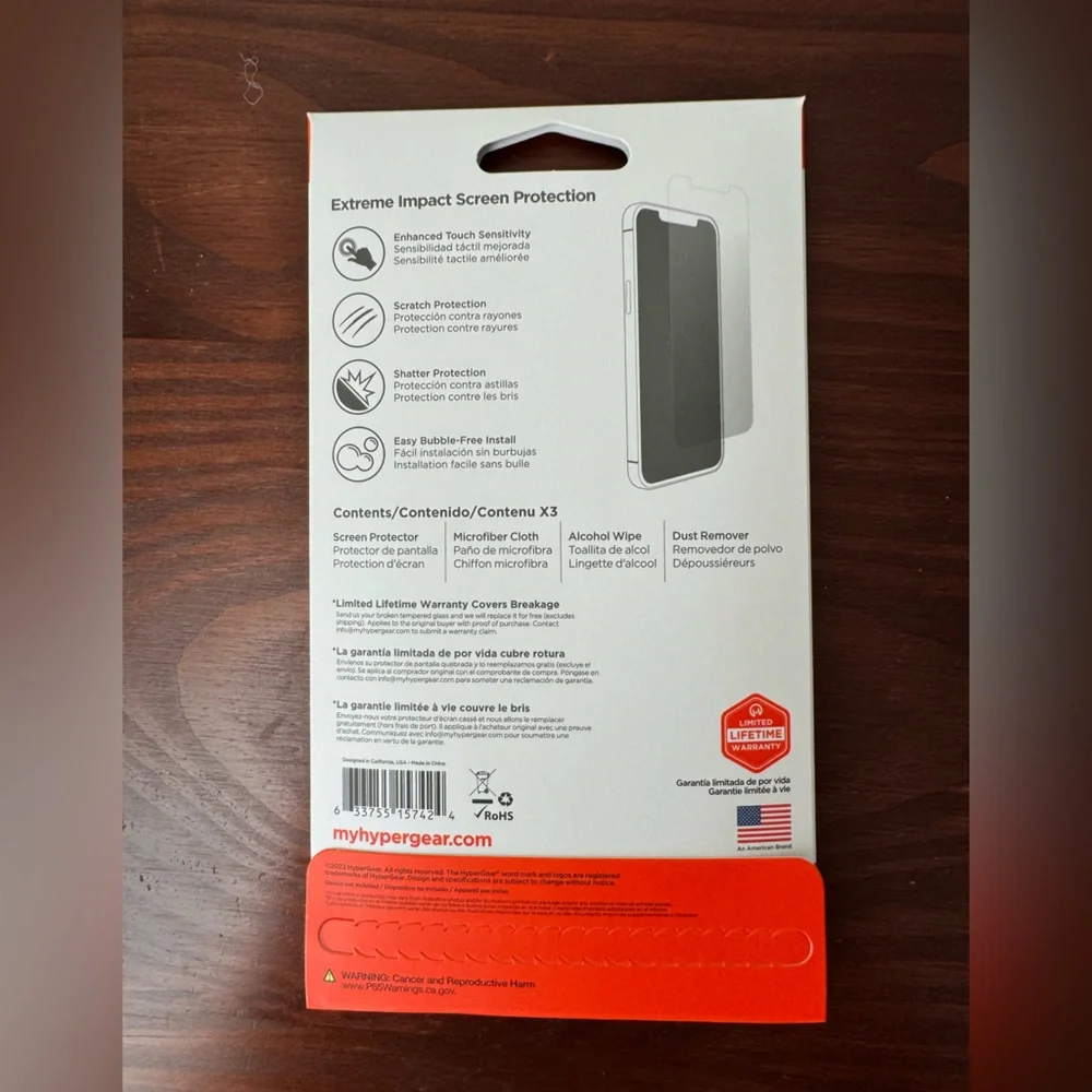 ONE iPhone 14 & 13 & 13Pro HD Tempered Glass screen protector Hypergear